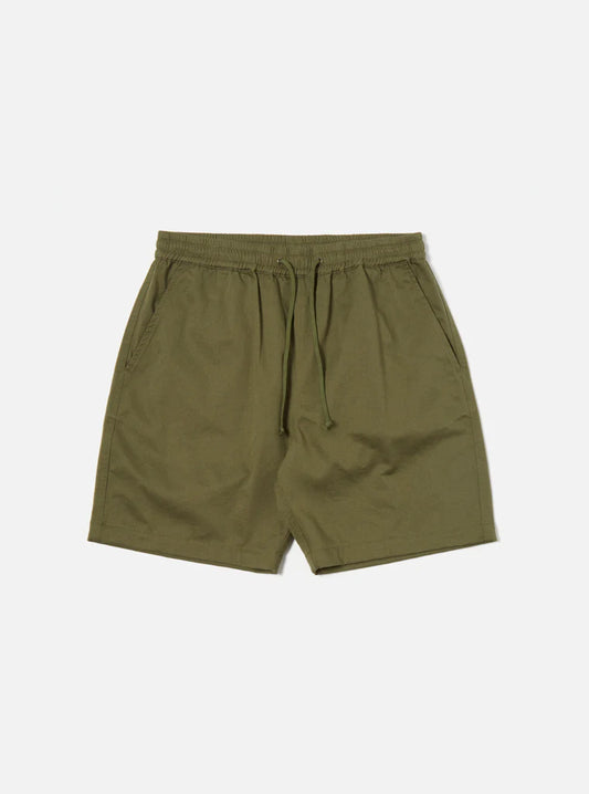Universal Works Beach Shorts In Light Olive