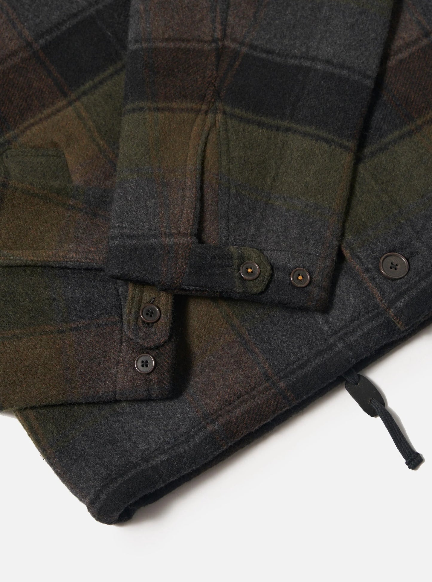 Universal Works Berlin Wool Check Wayfarer Jacket Black/Brown