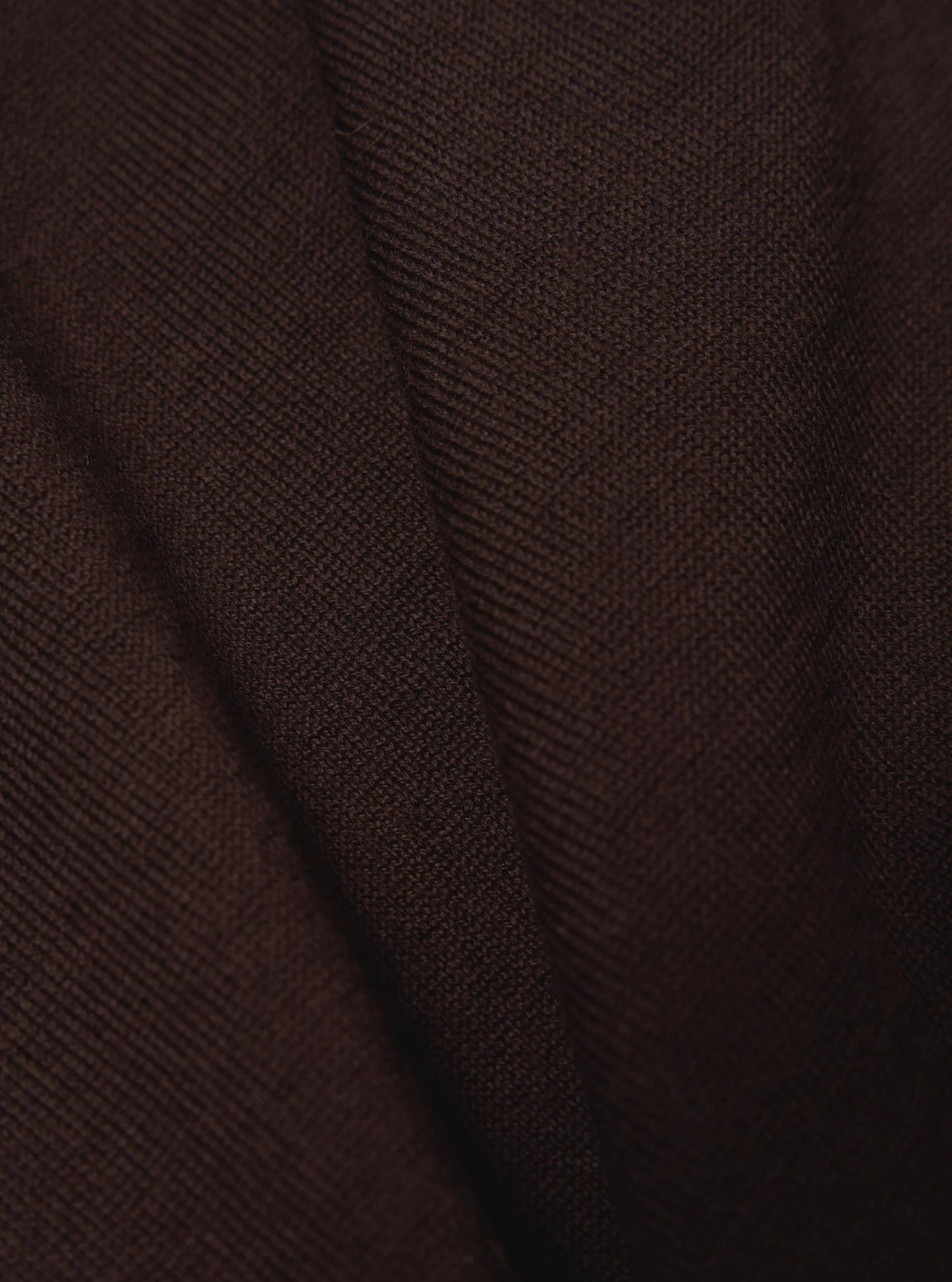 Universal Works Merino L/S Pullover Knit Shirt Brown