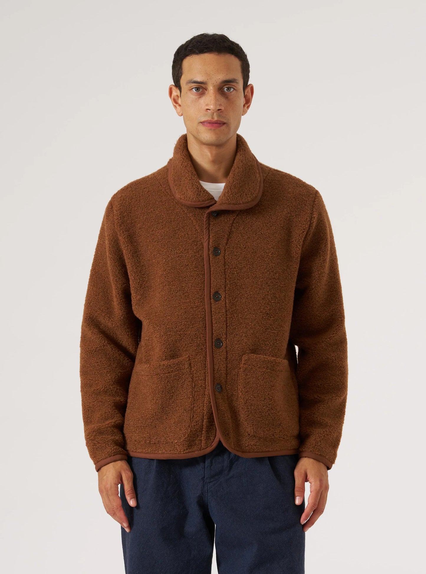 Universal Works Alvar Fleece Lancaster Jacket Cumin