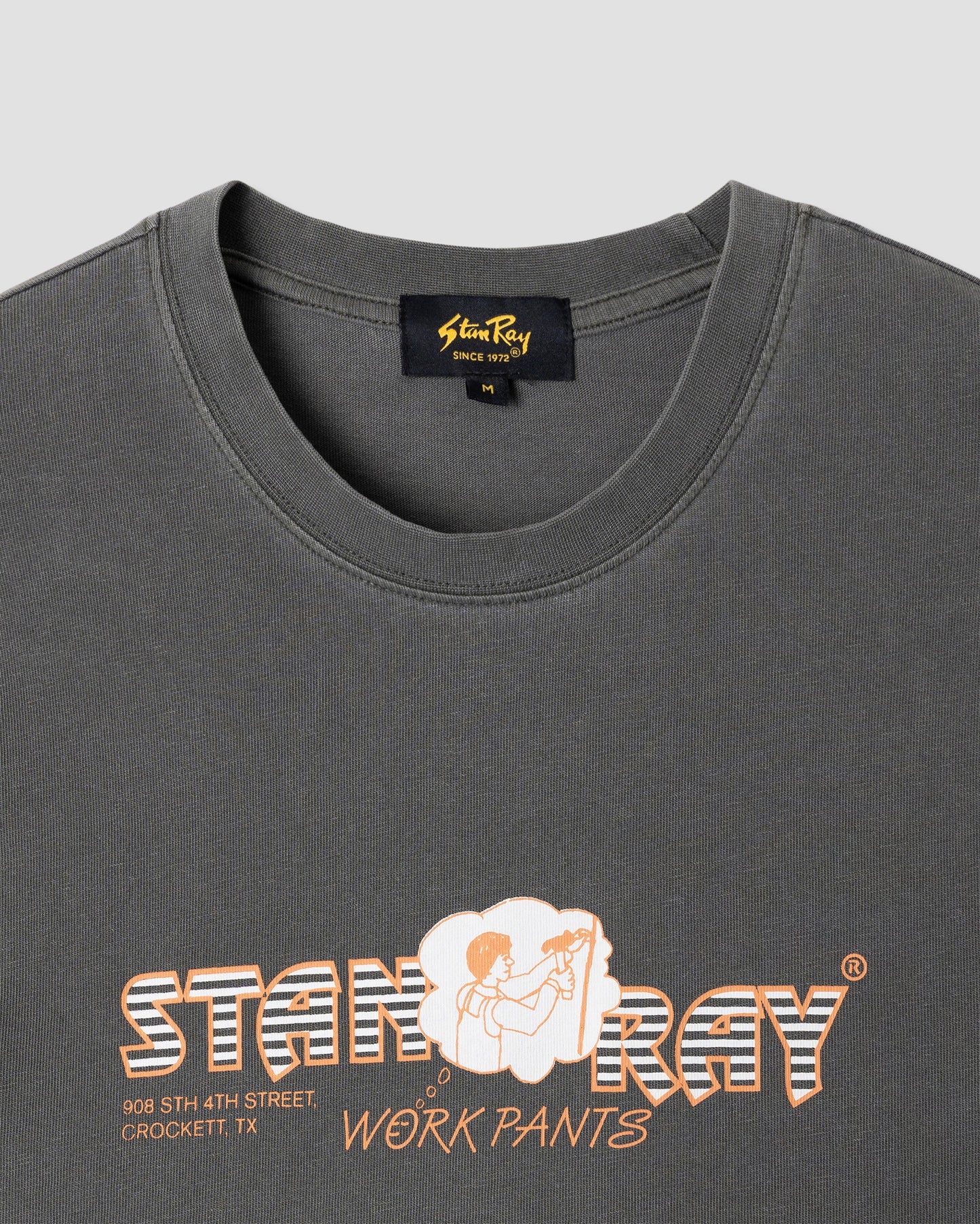 Stan Ray Crocket Pants T-shirt Washed Black