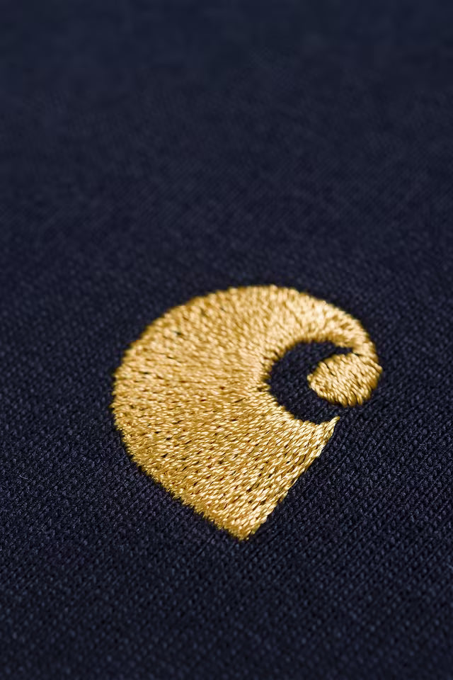 Carhartt WIP Chase T-Shirt Dark Navy / Gold