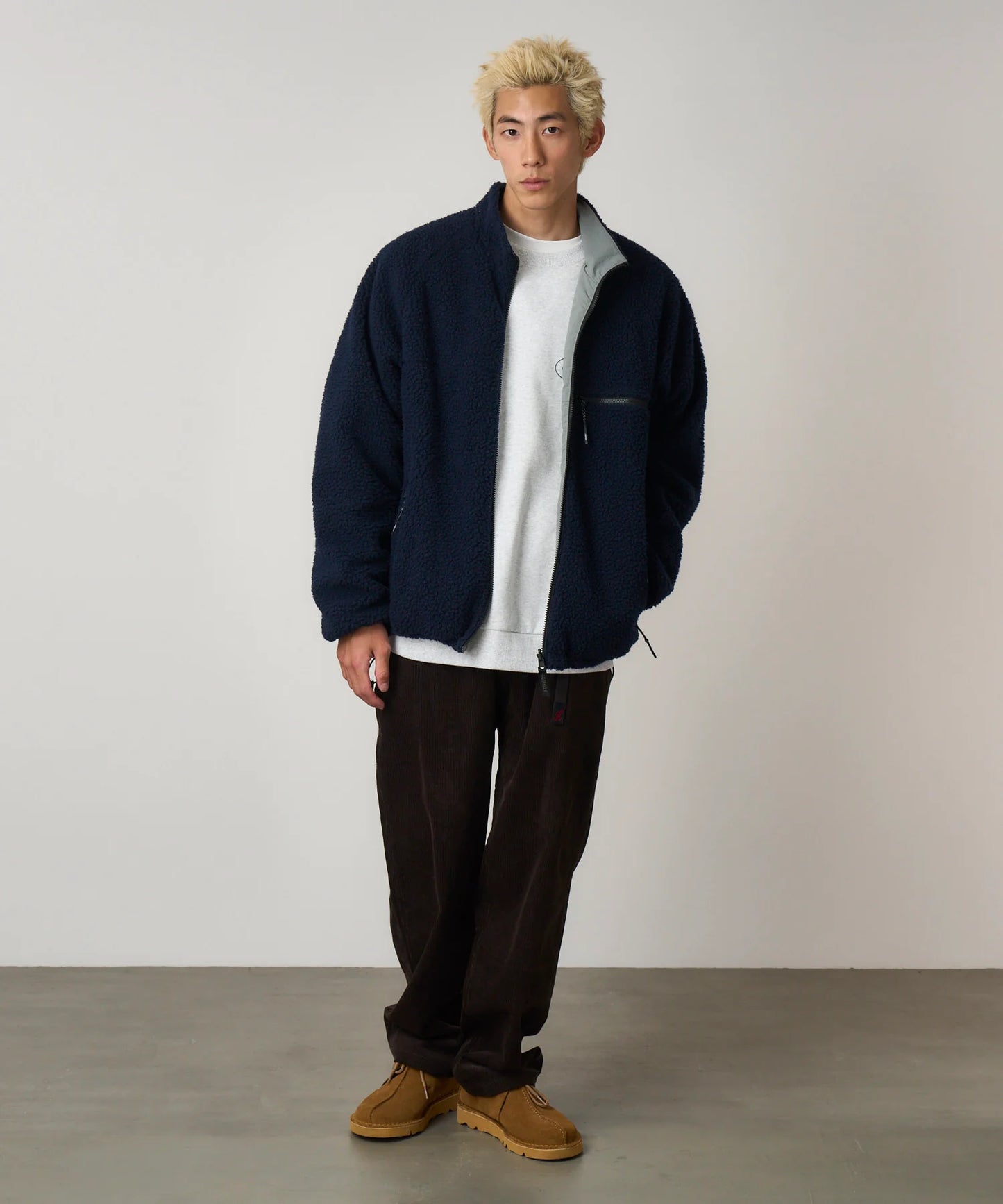 Gramicci Reversible Sherpa Jacket Navy/Grey