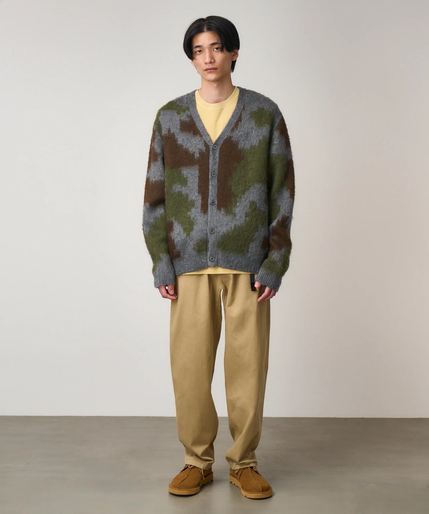 Gramicci Mohair Cardigan Jungle Digi Camo