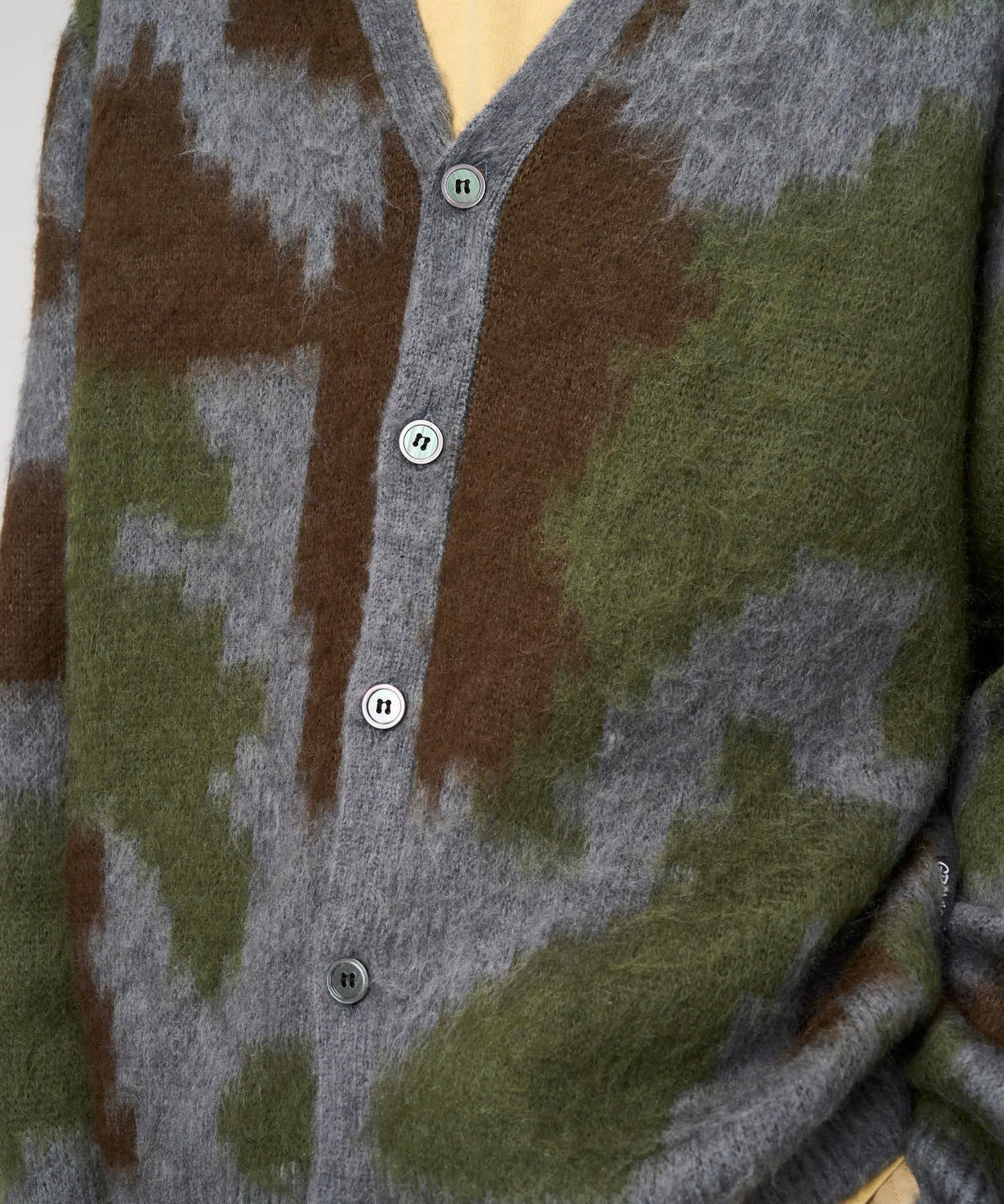 Gramicci Mohair Cardigan Jungle Digi Camo