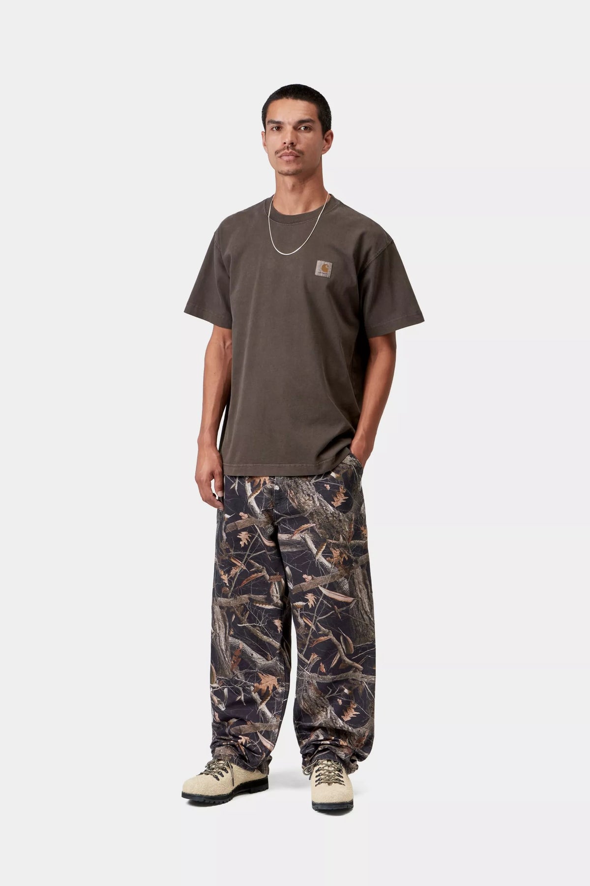 Carhartt WIP S/S Vista T-Shirt - Tobacco, Garment Dyed