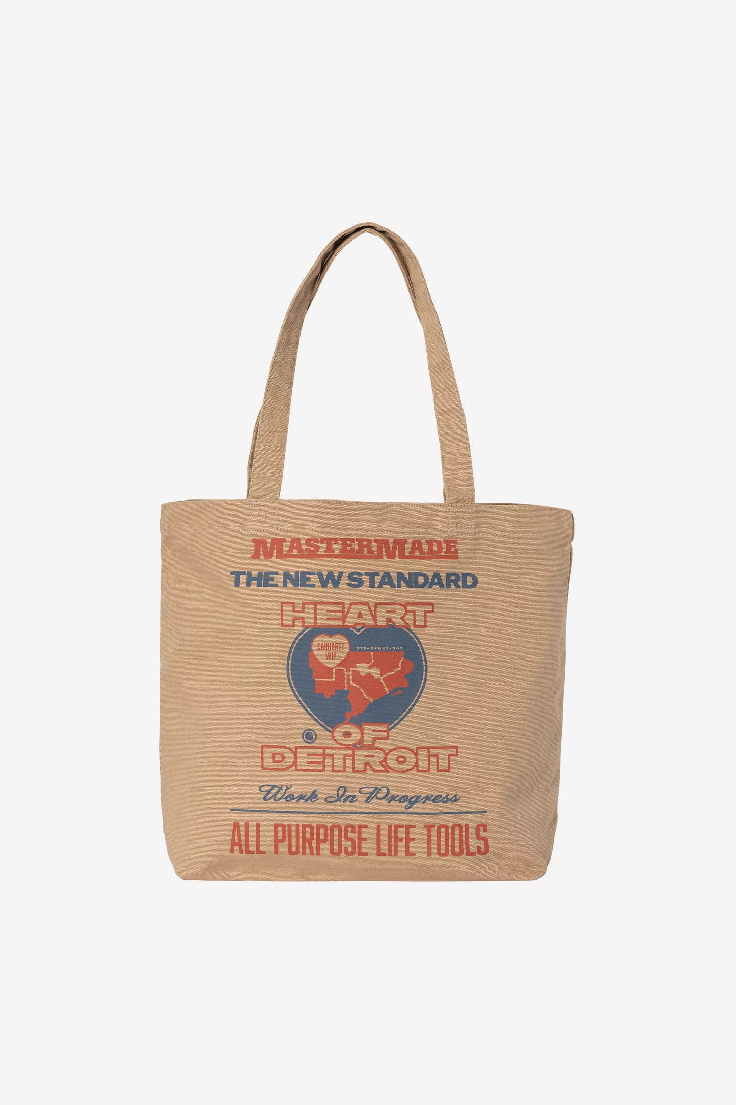 Carhartt Graphic Tote 'Dearborn' Arcan Print, Dusty H Brown