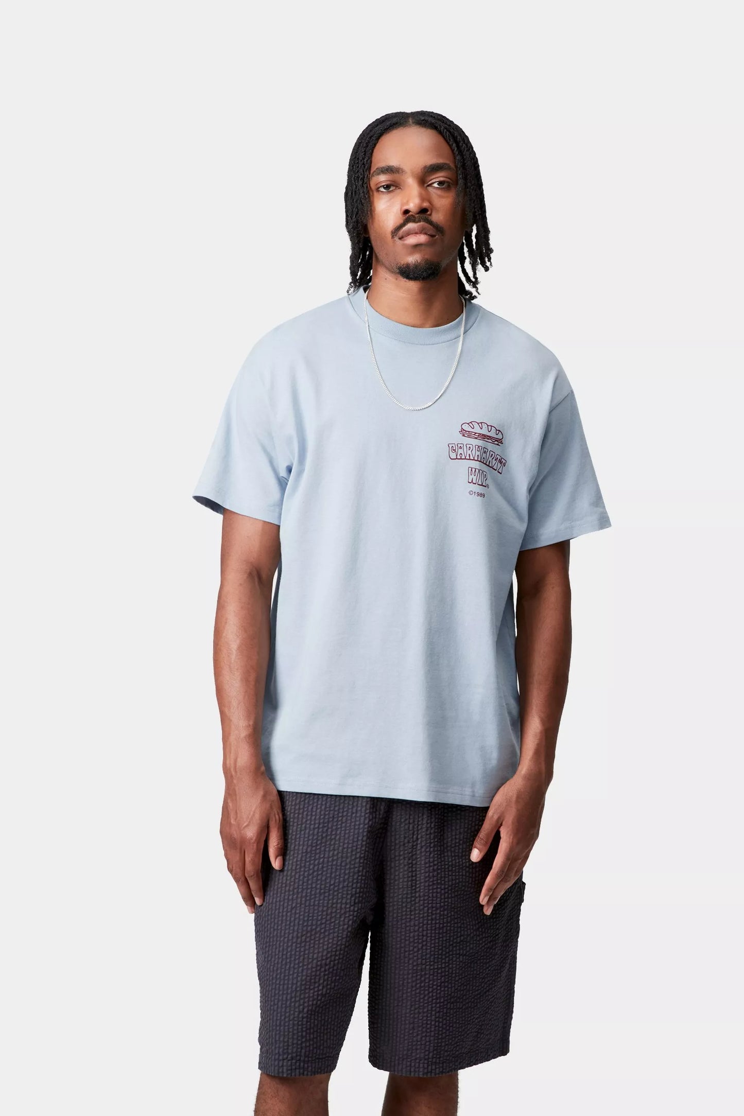 Carhartt Sandwich T-Shirt Blue Fog