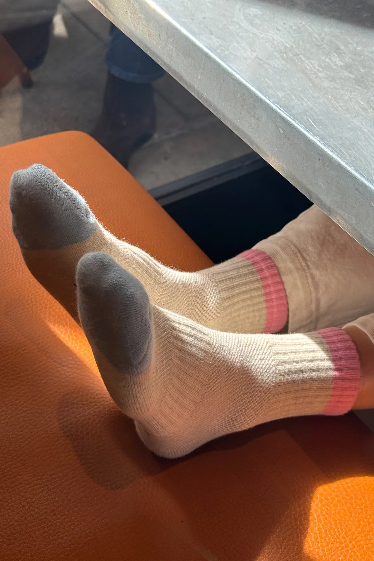 Le Bon Shoppe Girlfriend Sock - Grey Pink