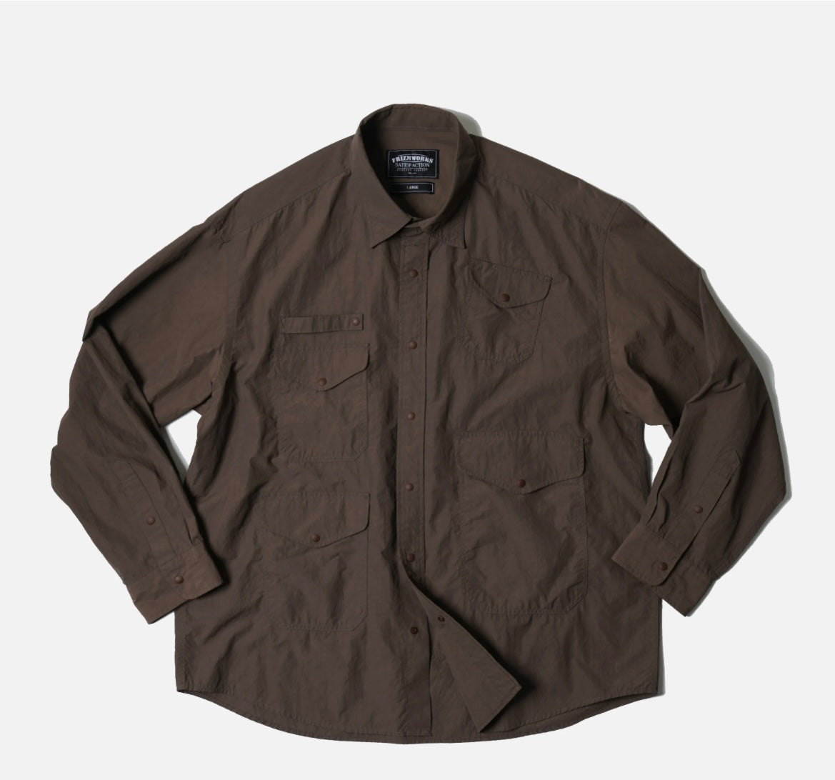 FrizmWorks Utility Pocket Shirt Brown