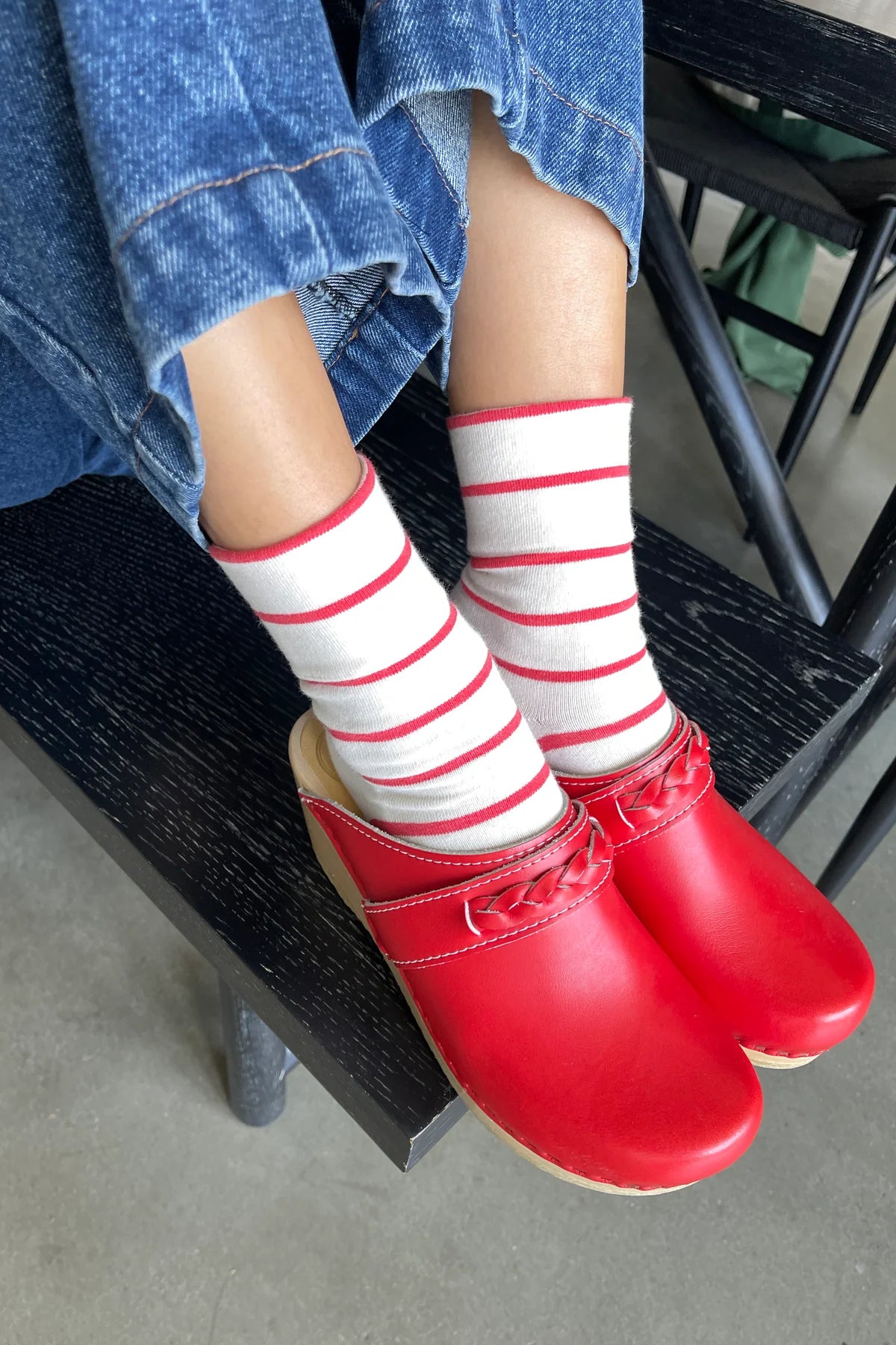 Le Bon Shoppe Wally Socks - Red Stripe