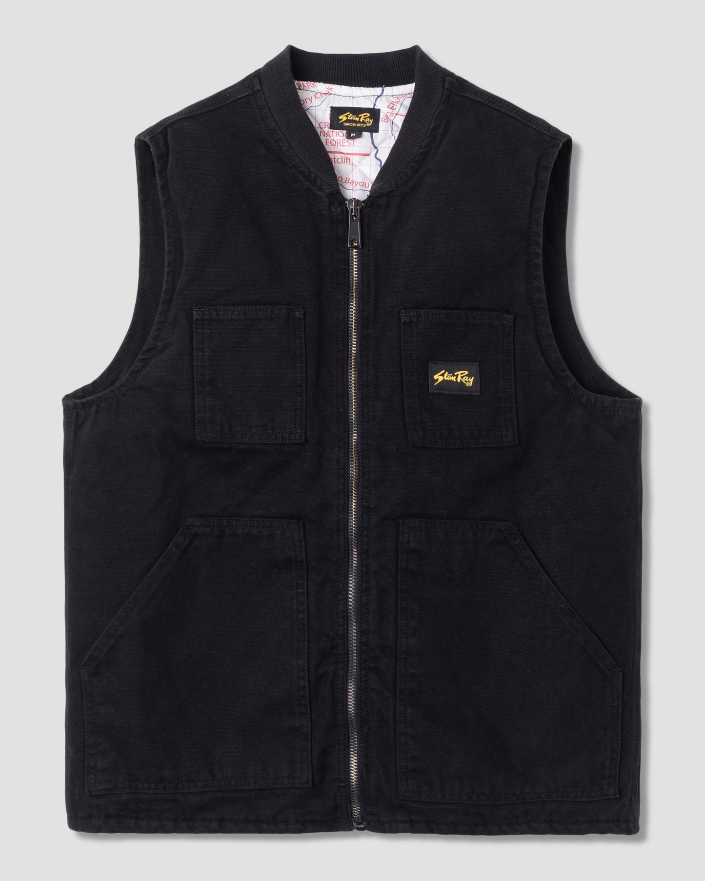 Stan Ray Pork Chop Vest Washed Black Duck