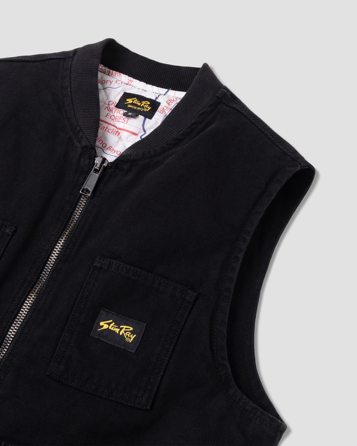 Stan Ray Pork Chop Vest Washed Black Duck