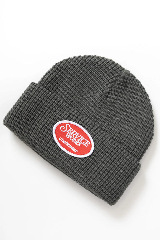 Service Works Waffle Patch Beanie Grey