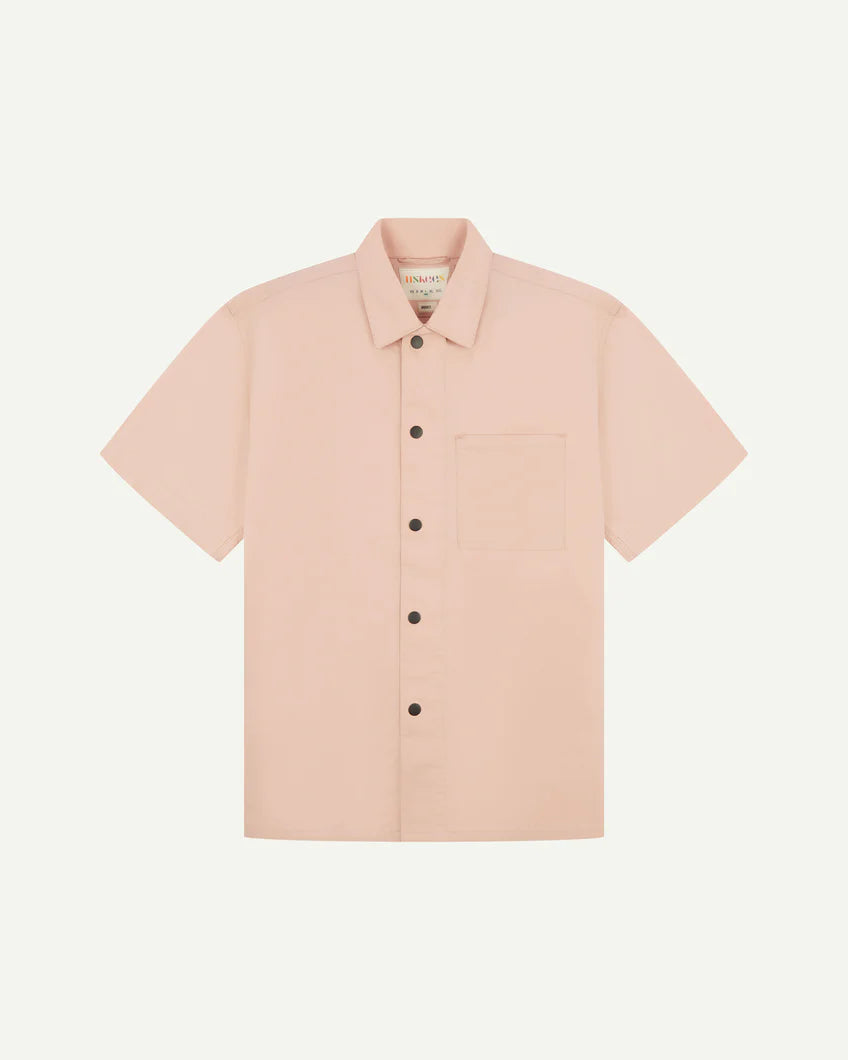 Uskees #6003 lightweight short sleeve shirt Dusty pink