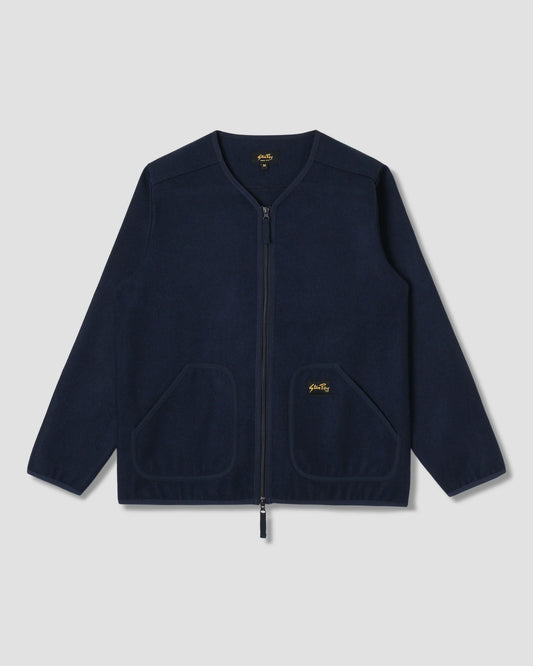 Stan Ray Wool Fleece Cardigan Navy