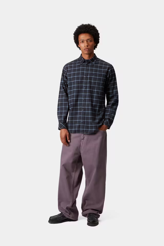 Carhartt WIP Widmark Check Shirt Cotton Twill Flannel, Jupiter