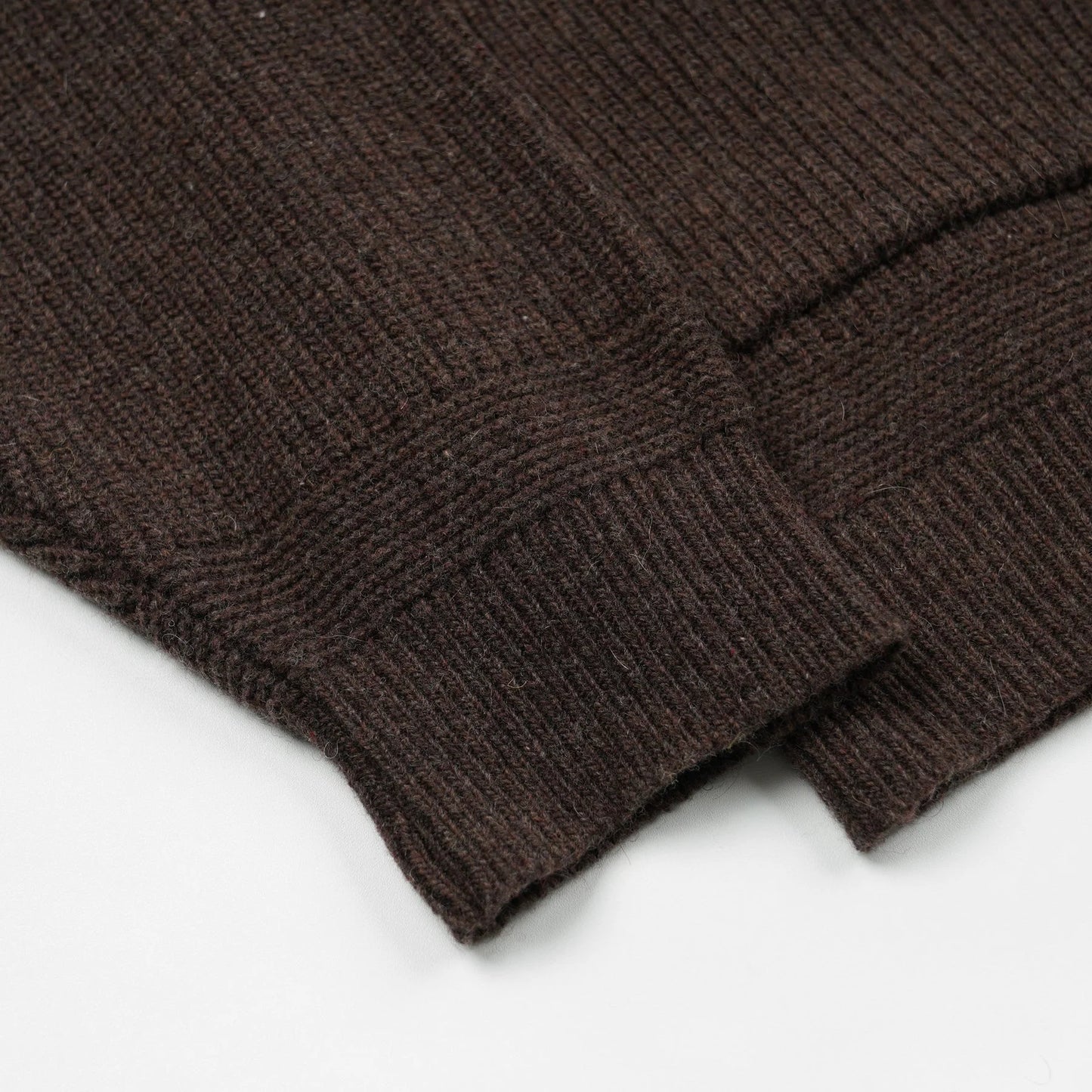 FrizmWorks Heavy Wool Round Cardigan Choco Brown