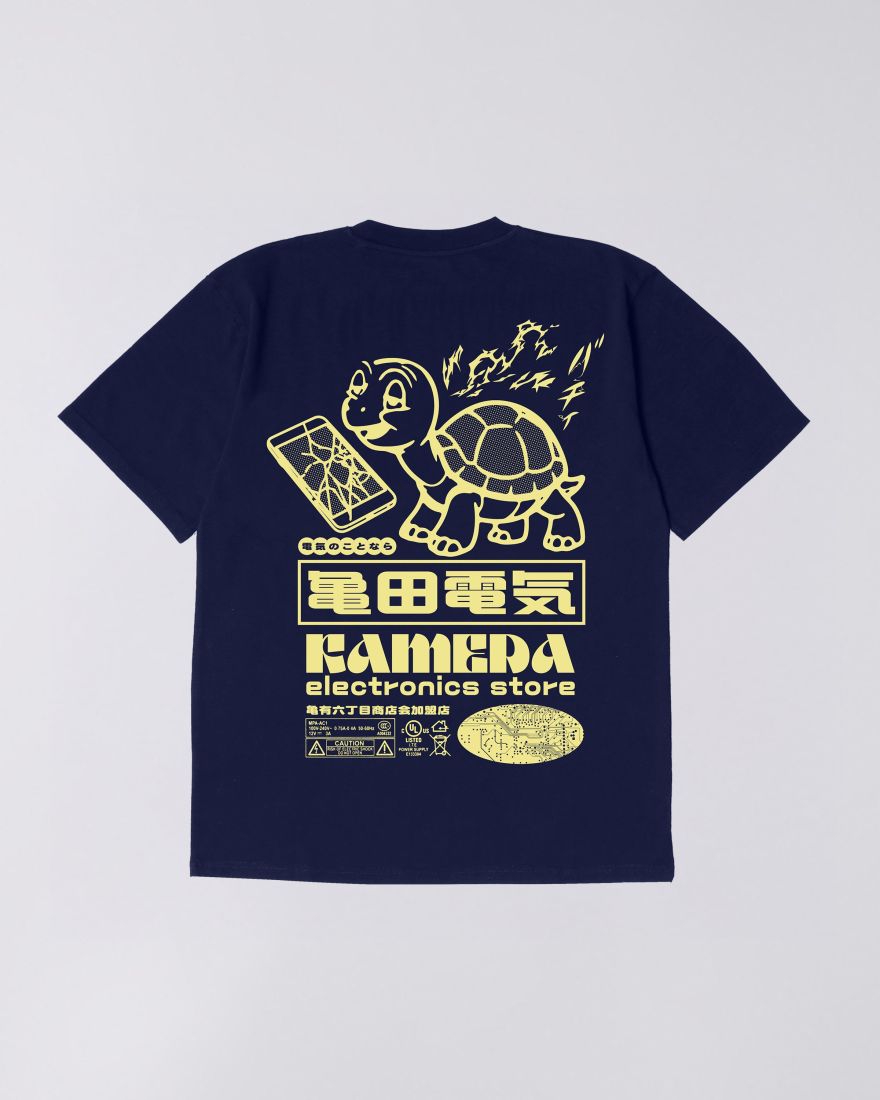 Edwin Kamera Castle T-Shirt Marmite Blue