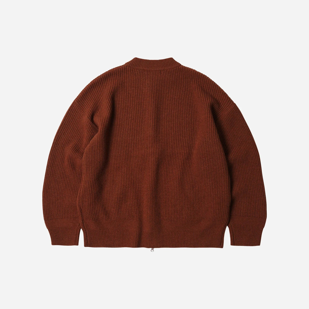 FrizmWorks Wool Deck Zip Up Cardigan - Brick