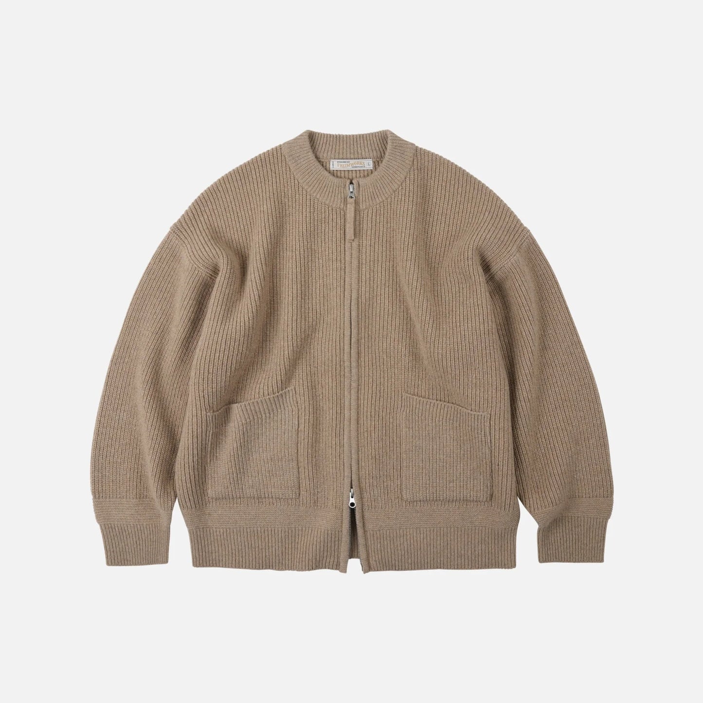 FrizmWorks Heavy Wool Deck Zip Up Oatmeal