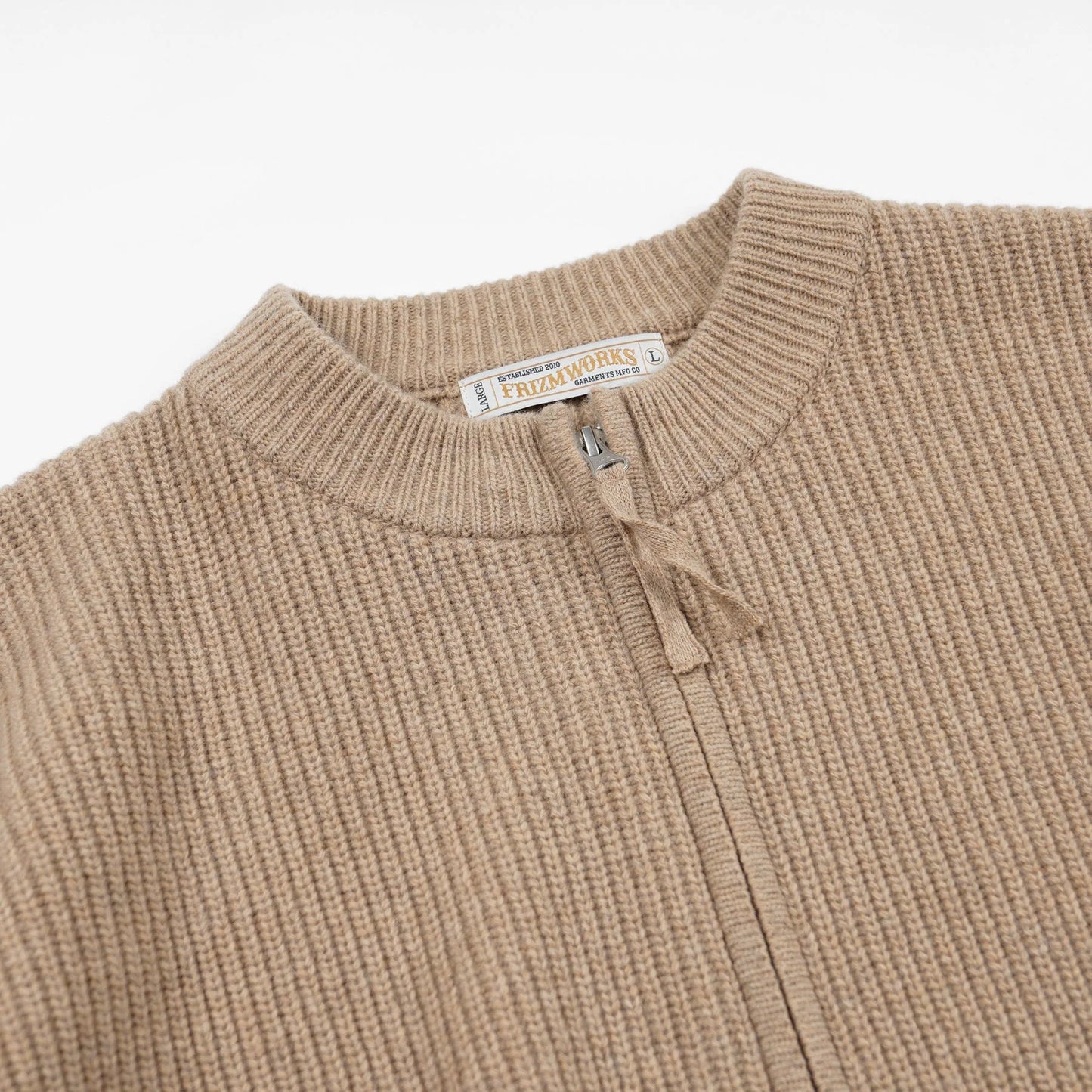 FrizmWorks Heavy Wool Deck Zip Up Oatmeal