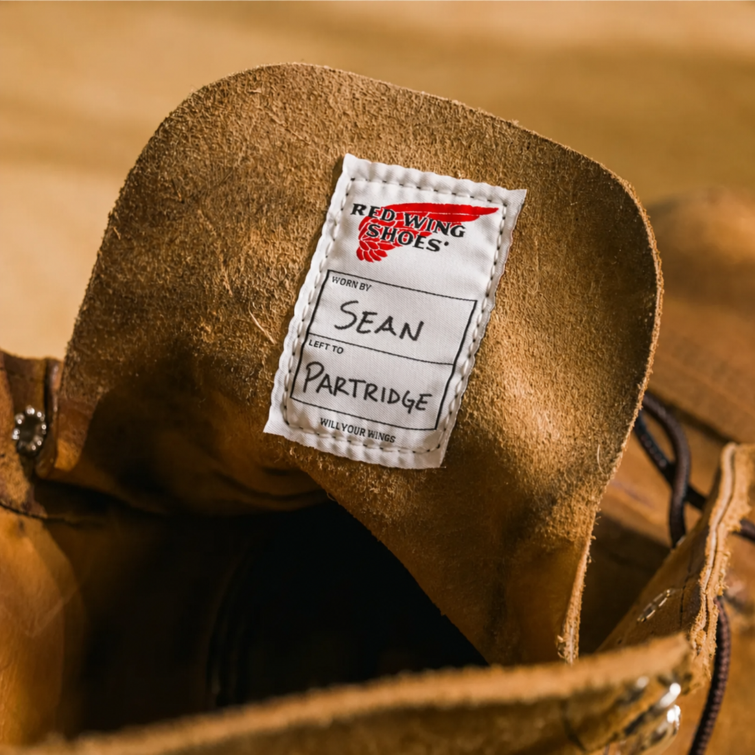 Name Tag Inside Red Wing Boot