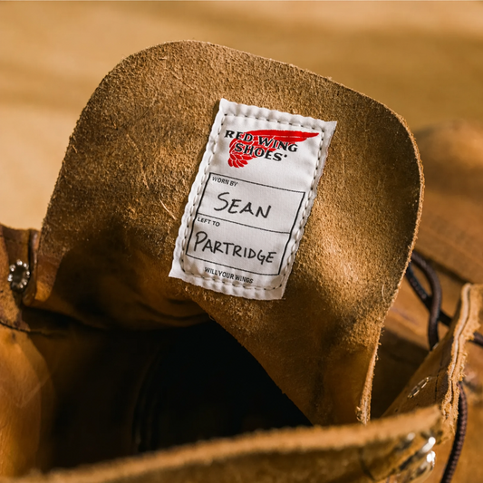 Name Tag Inside Red Wing Boot
