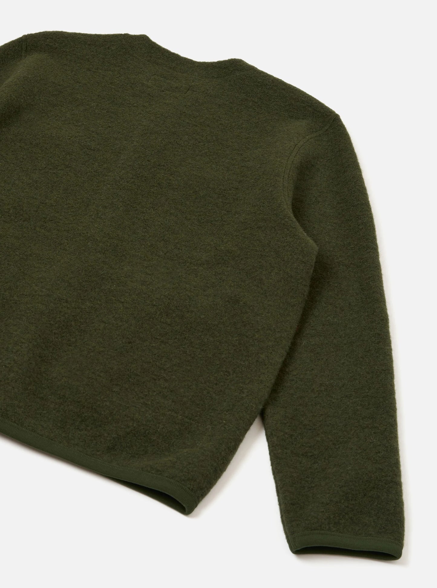 Universal Works Wool Fleece Cardigan - Olive