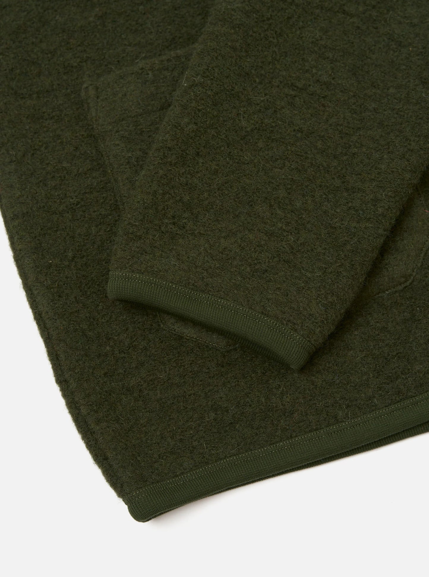 Universal Works Wool Fleece Cardigan - Olive