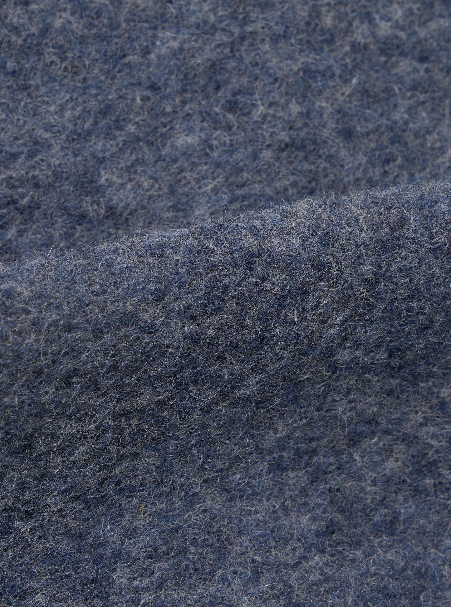 Universal Works Wool Fleece Cardigan Slate Blue