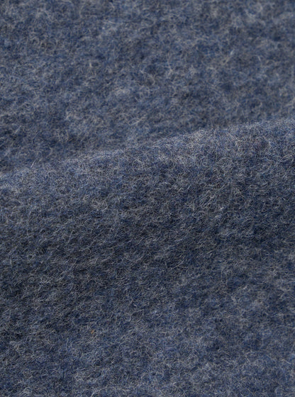 Universal Works Wool Fleece Cardigan Slate Blue