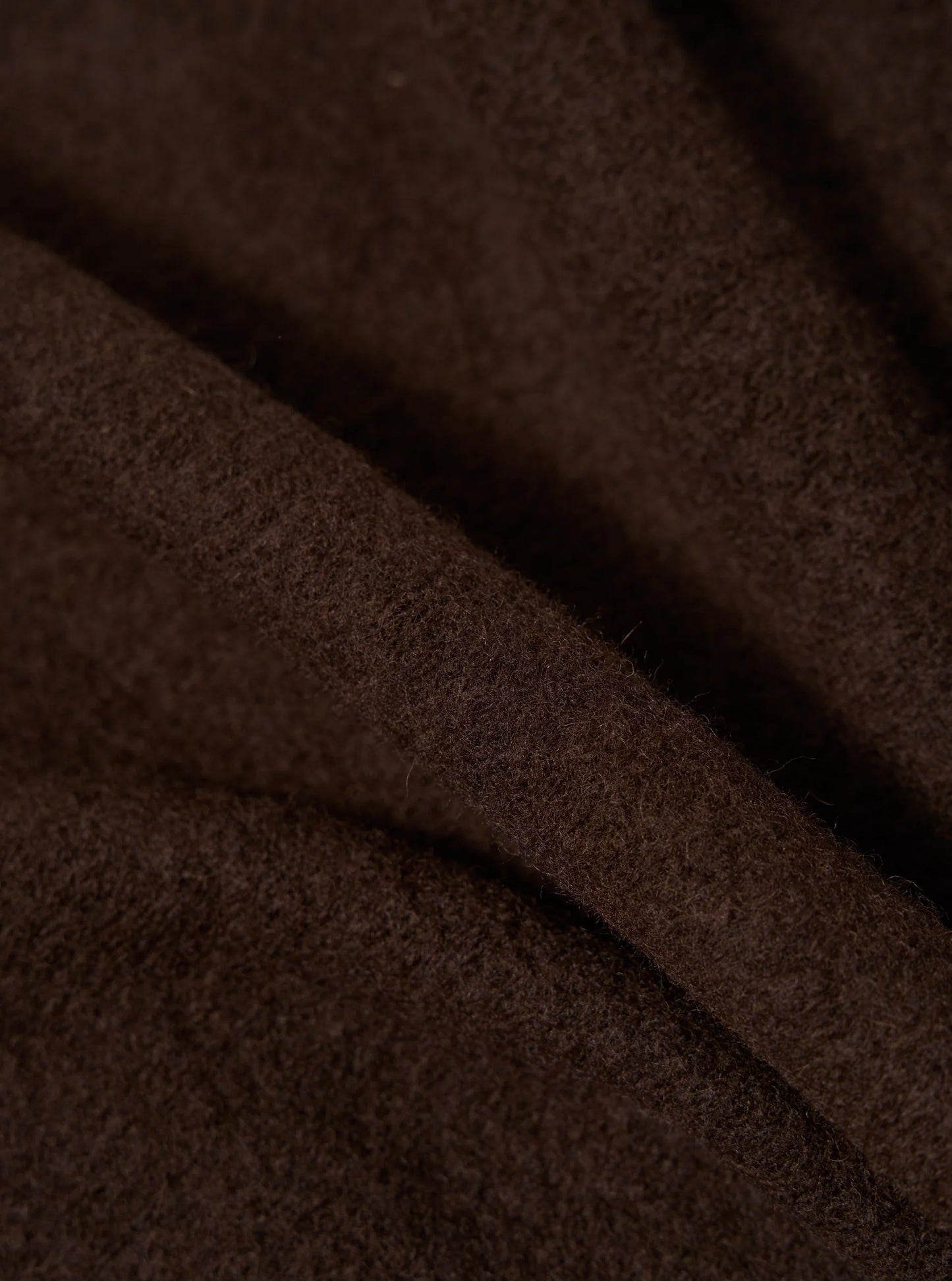 Universal Works Wool Fleece Zip Bomber Brown