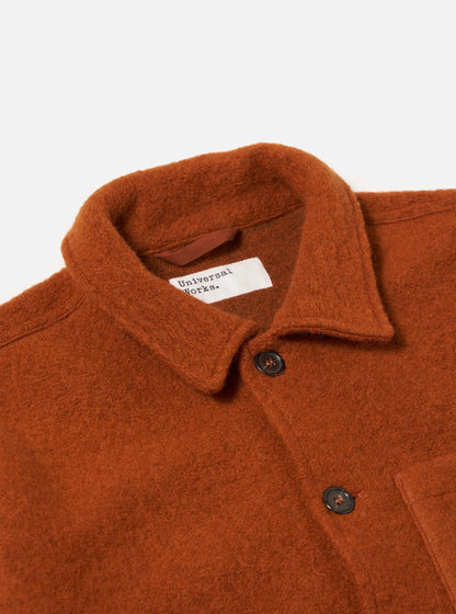 Universal Works Wool Fleece Uniform Jacket Rust