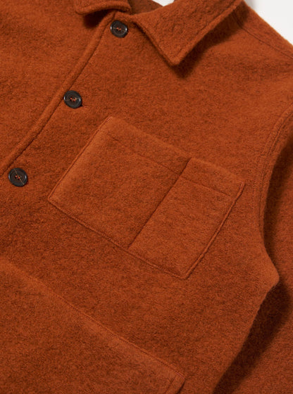Universal Works Wool Fleece Uniform Jacket Rust