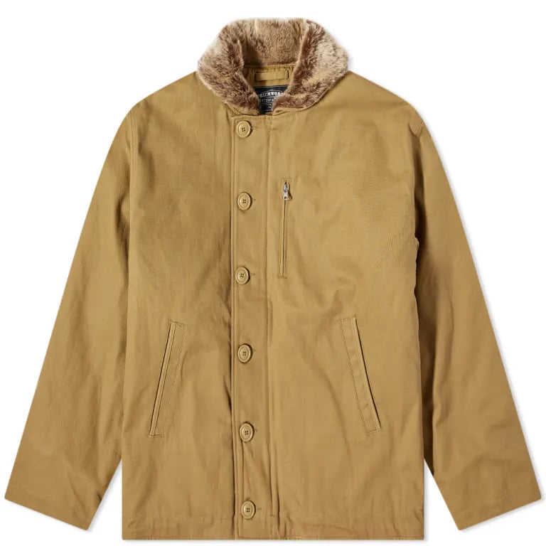 FrizmWorks Edgar N-1 Deck Jacket Beige