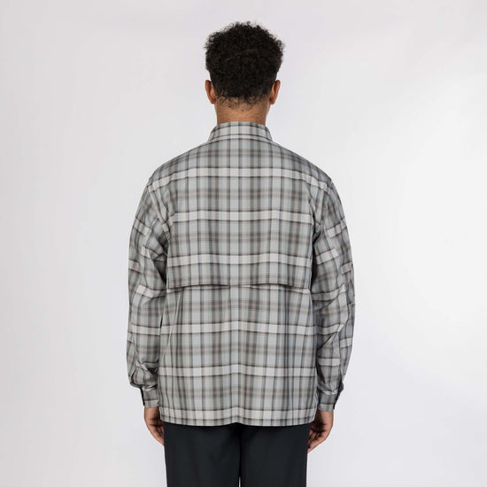 Snow Peak Fade Check Breezy Shirt - Greige