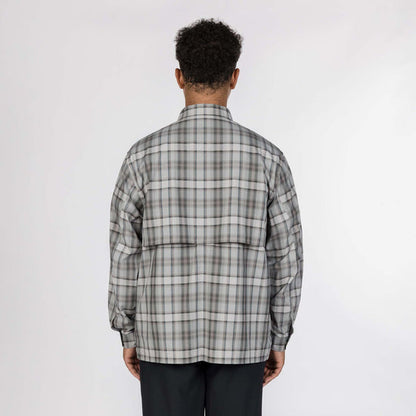 Snow Peak Fade Check Breezy Shirt - Greige