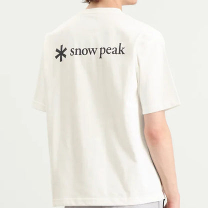 Snow Peak New Standard Back Printed Logo T-Shirt Off-White
