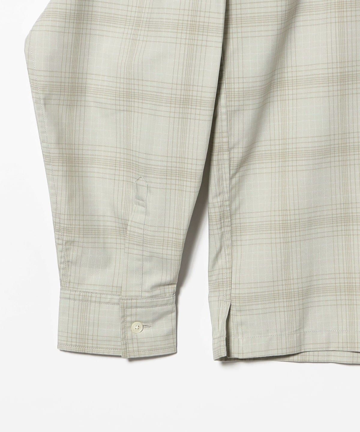 BEAMS Shadow Check Shirt - Ivory