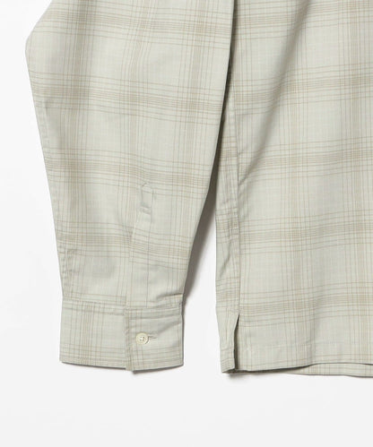 BEAMS Shadow Check Shirt - Ivory