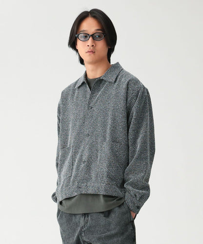 BEAMS Boucle Tweed Shirt - Black