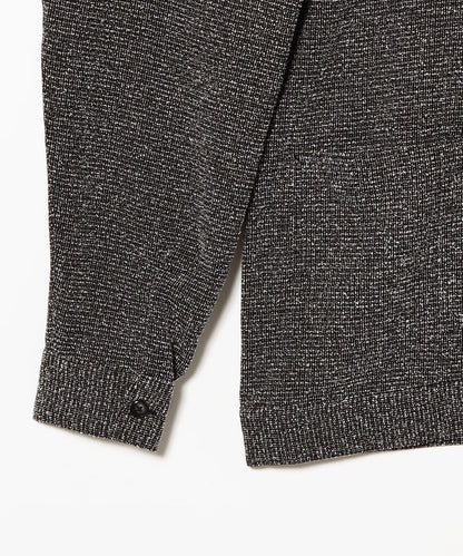 BEAMS Boucle Tweed Shirt - Black