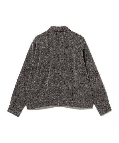 BEAMS Boucle Tweed Shirt - Black