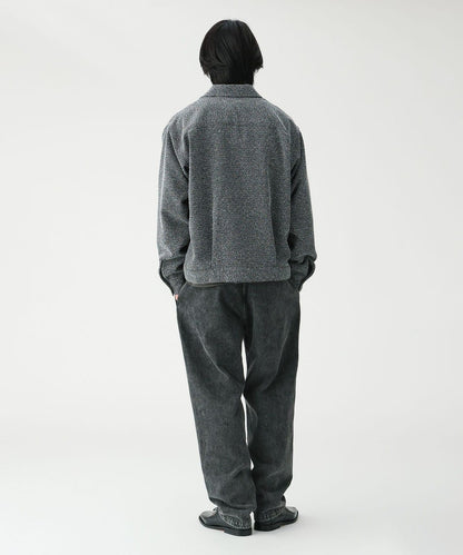 BEAMS Boucle Tweed Shirt - Black