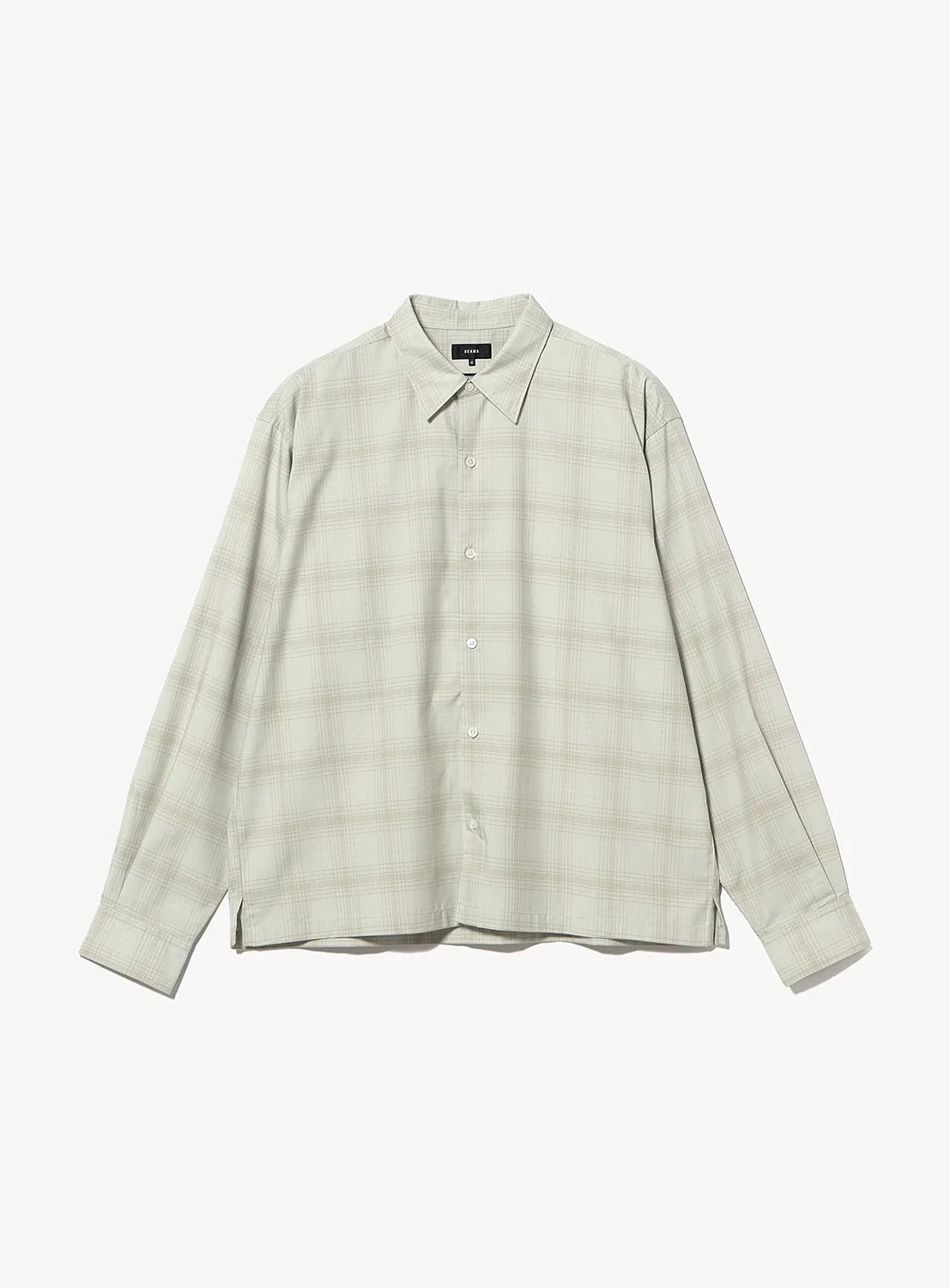 BEAMS Shadow Check Shirt - Ivory