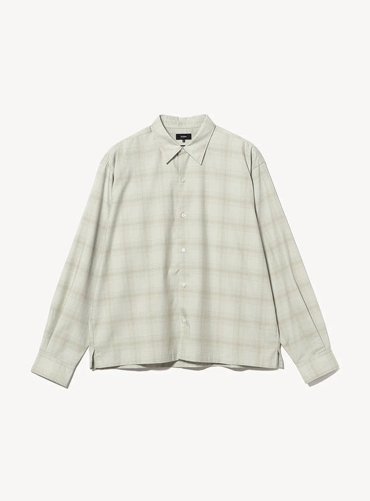 BEAMS Shadow Check Shirt - Ivory