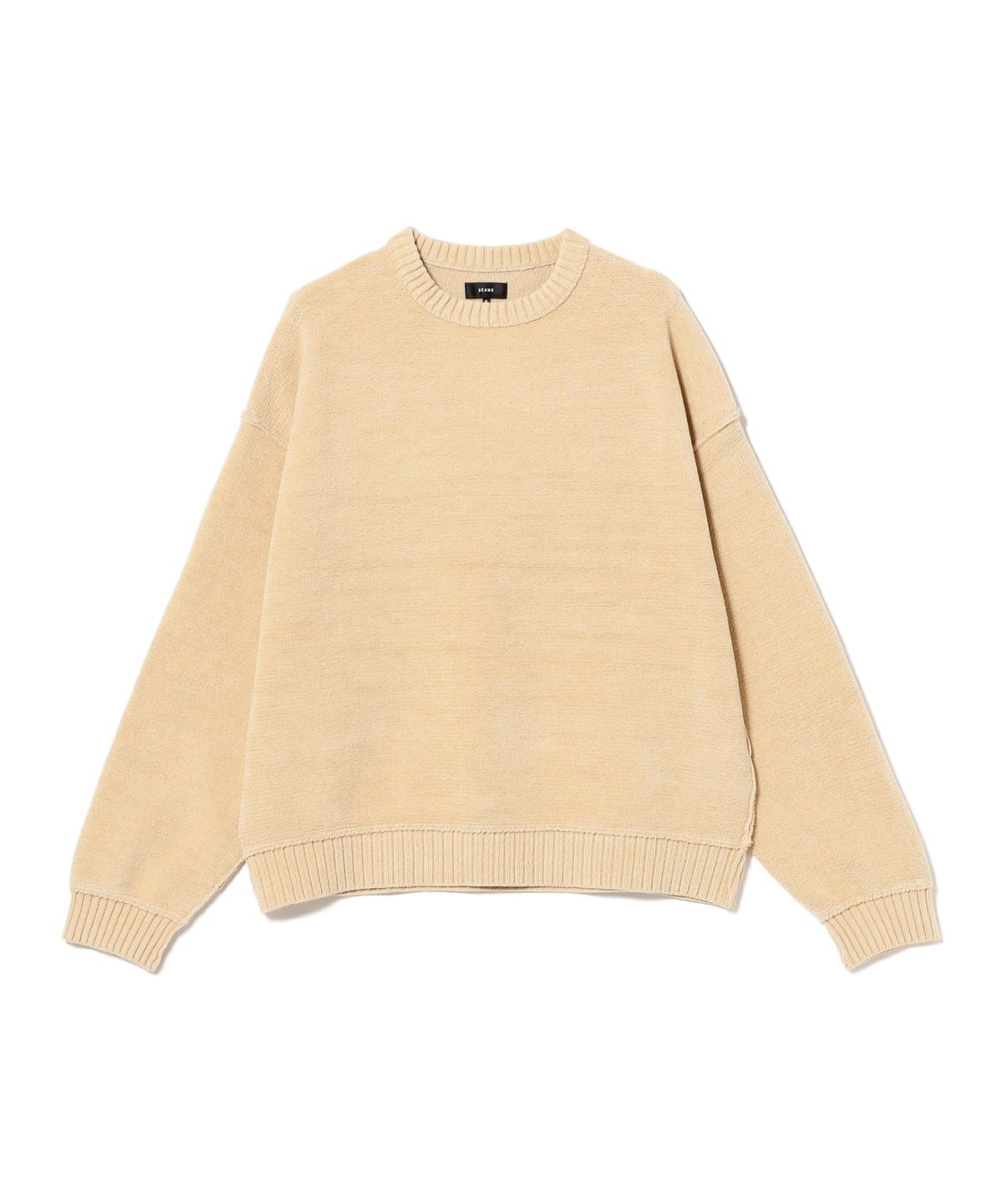BEAMS 7G Fade Crew Neck Knit - Cream