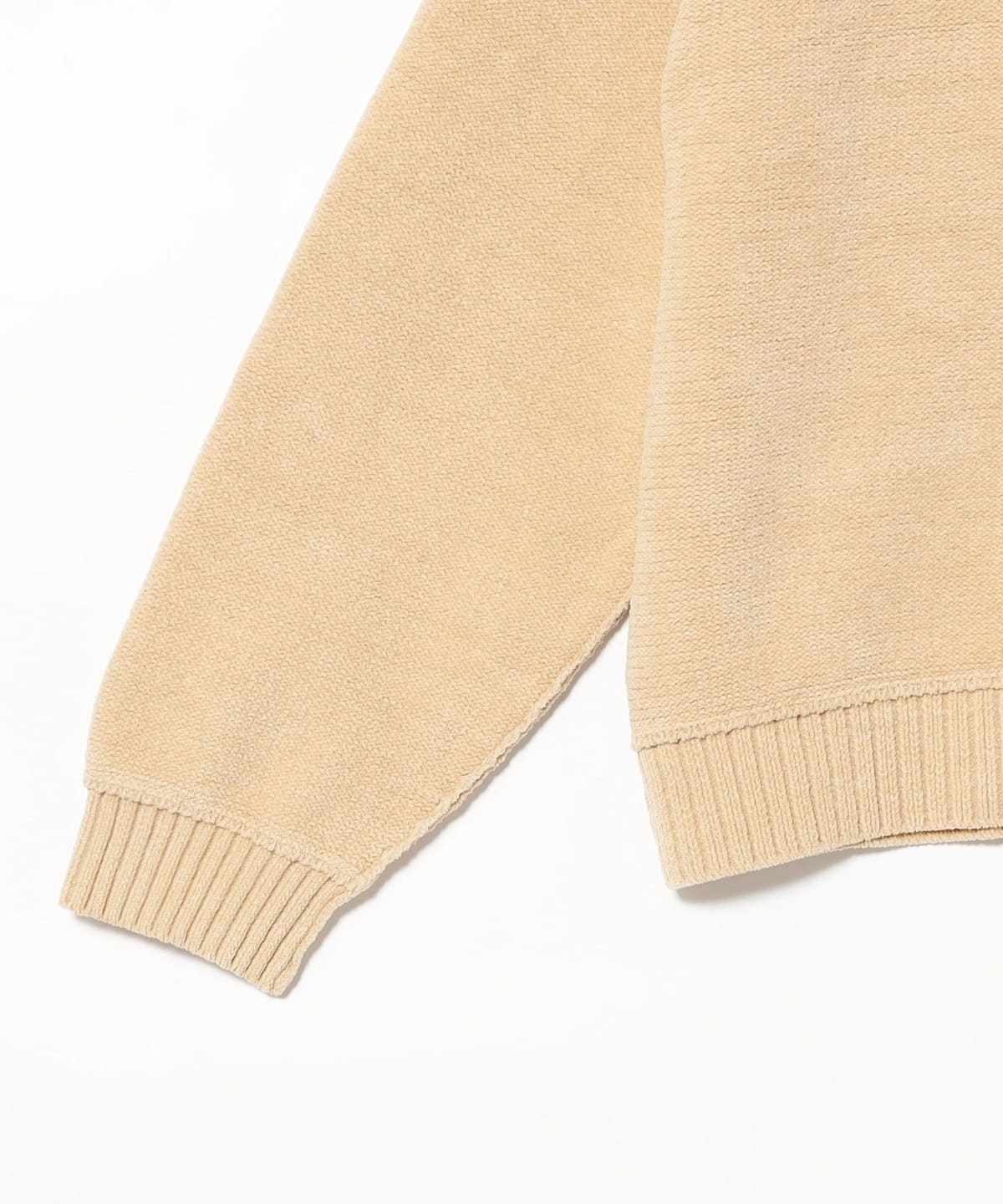 BEAMS 7G Fade Crew Neck Knit - Cream