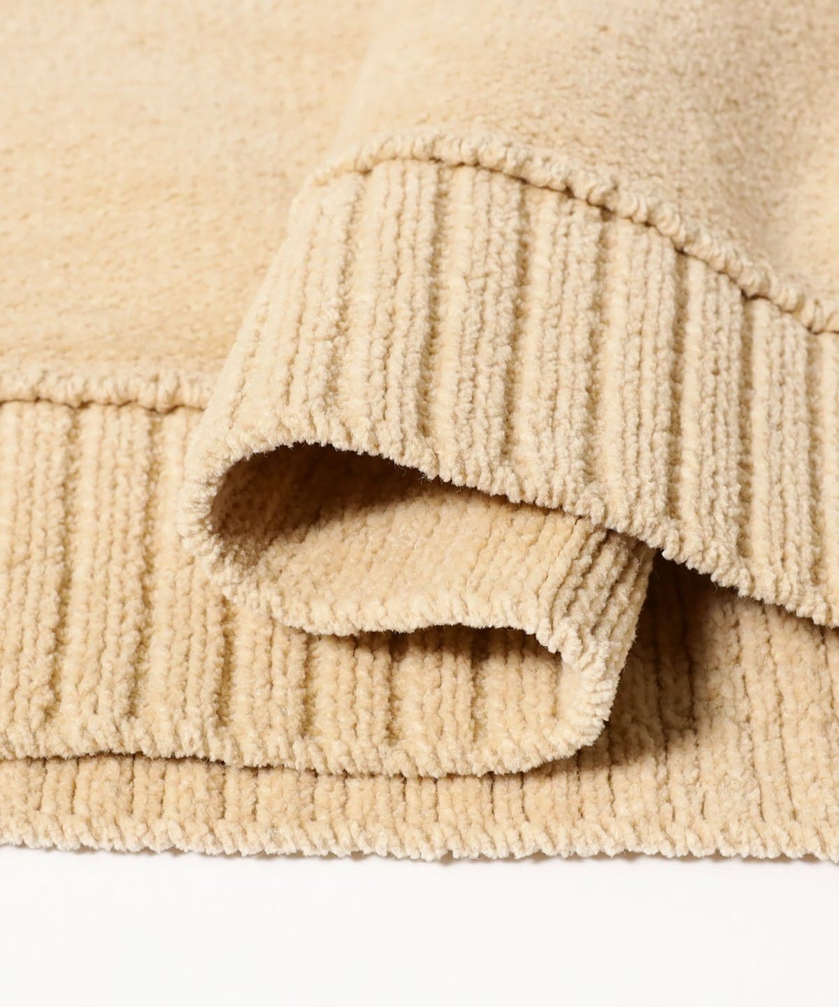 BEAMS 7G Fade Crew Neck Knit - Cream